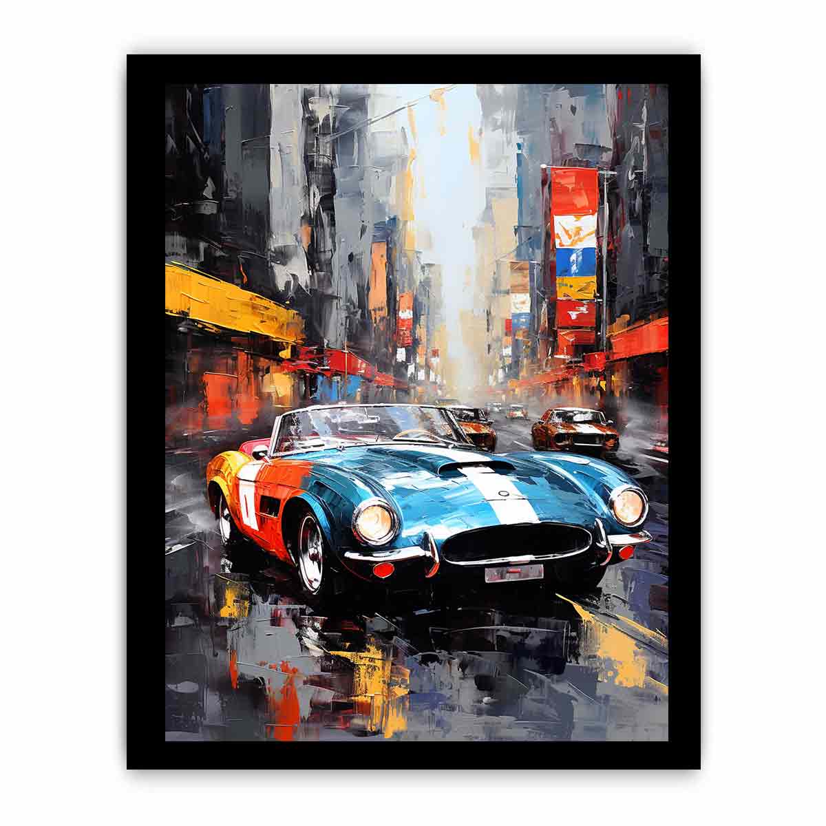 New York Street Car  Canvas Art Print-7
