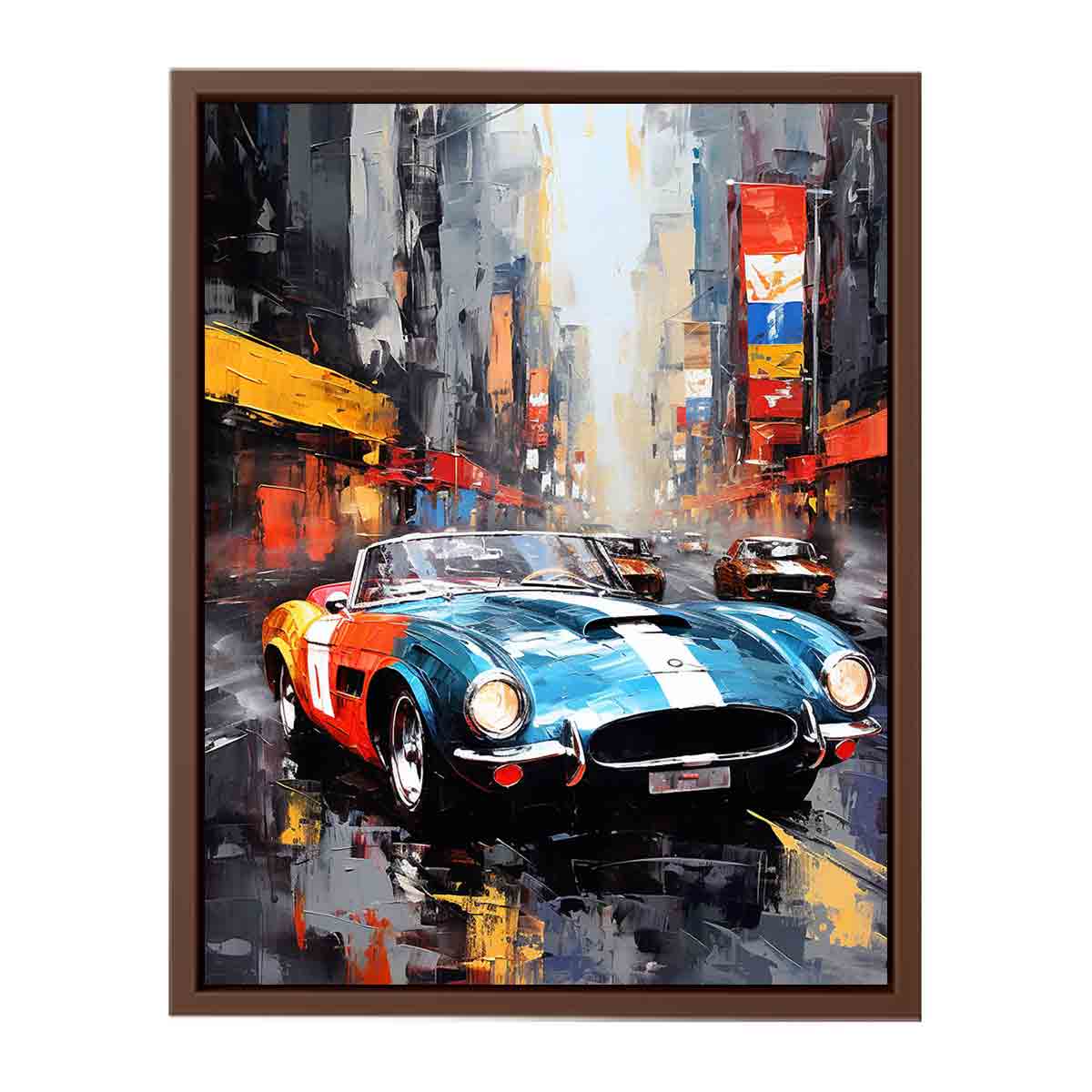 New York Street Car  Canvas Art Print-6