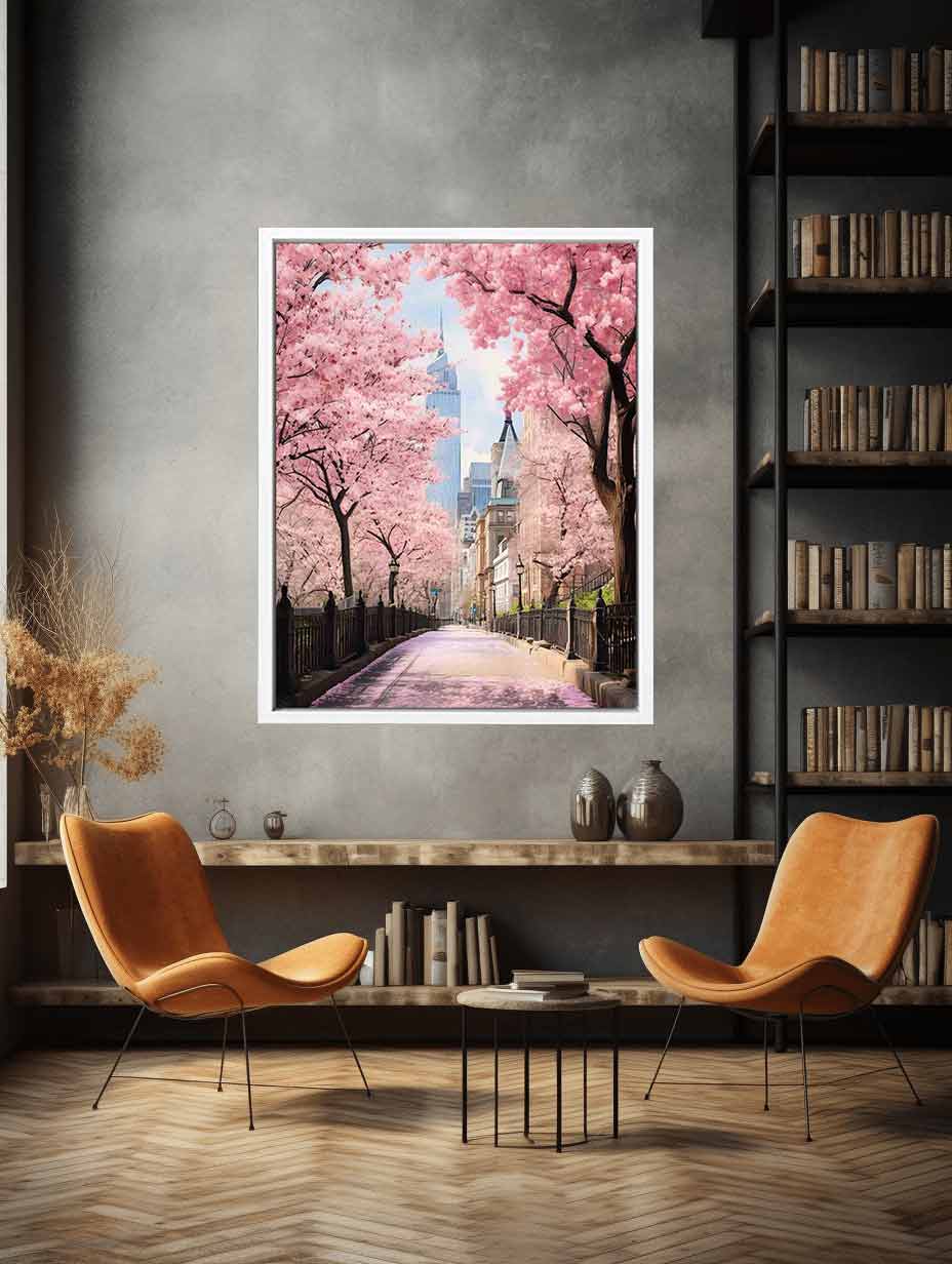 New York Spring Art Canvas Art Print-2