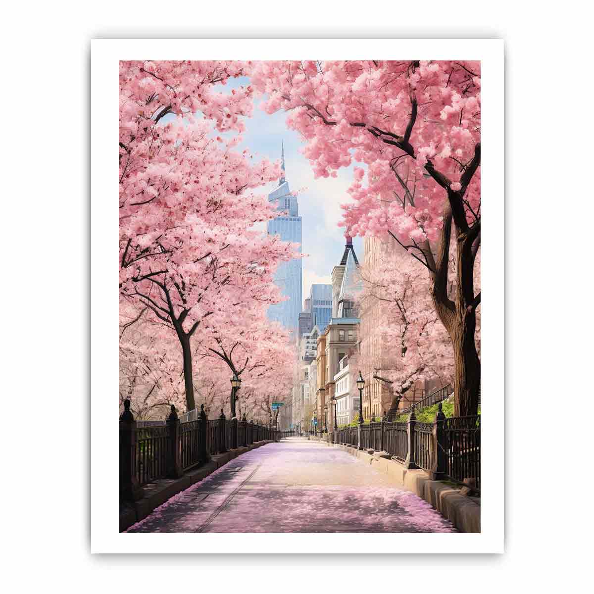 New York Spring Art Canvas Art Print-8