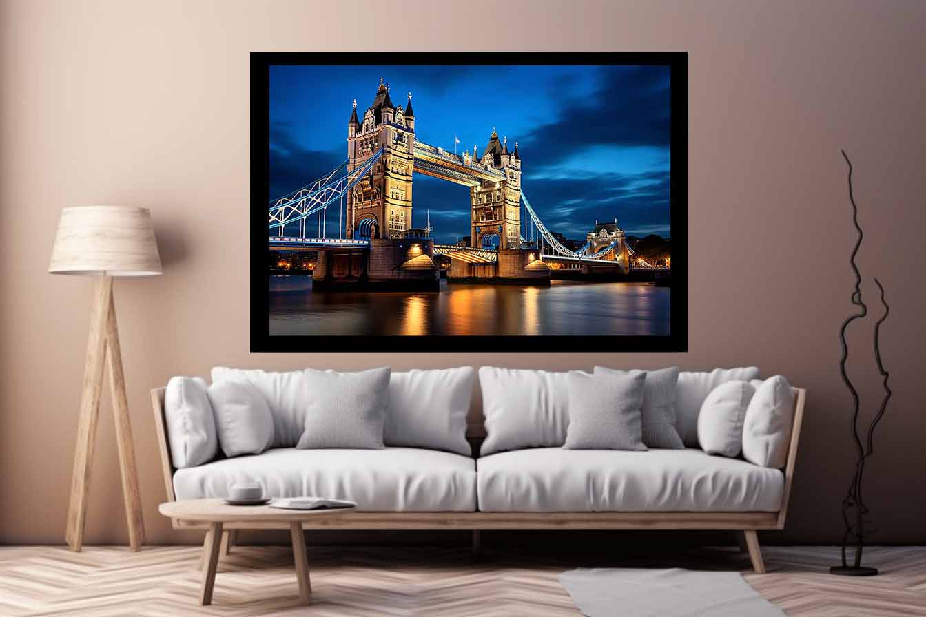 London Bridge Art Canvas Art  Print Poster-2