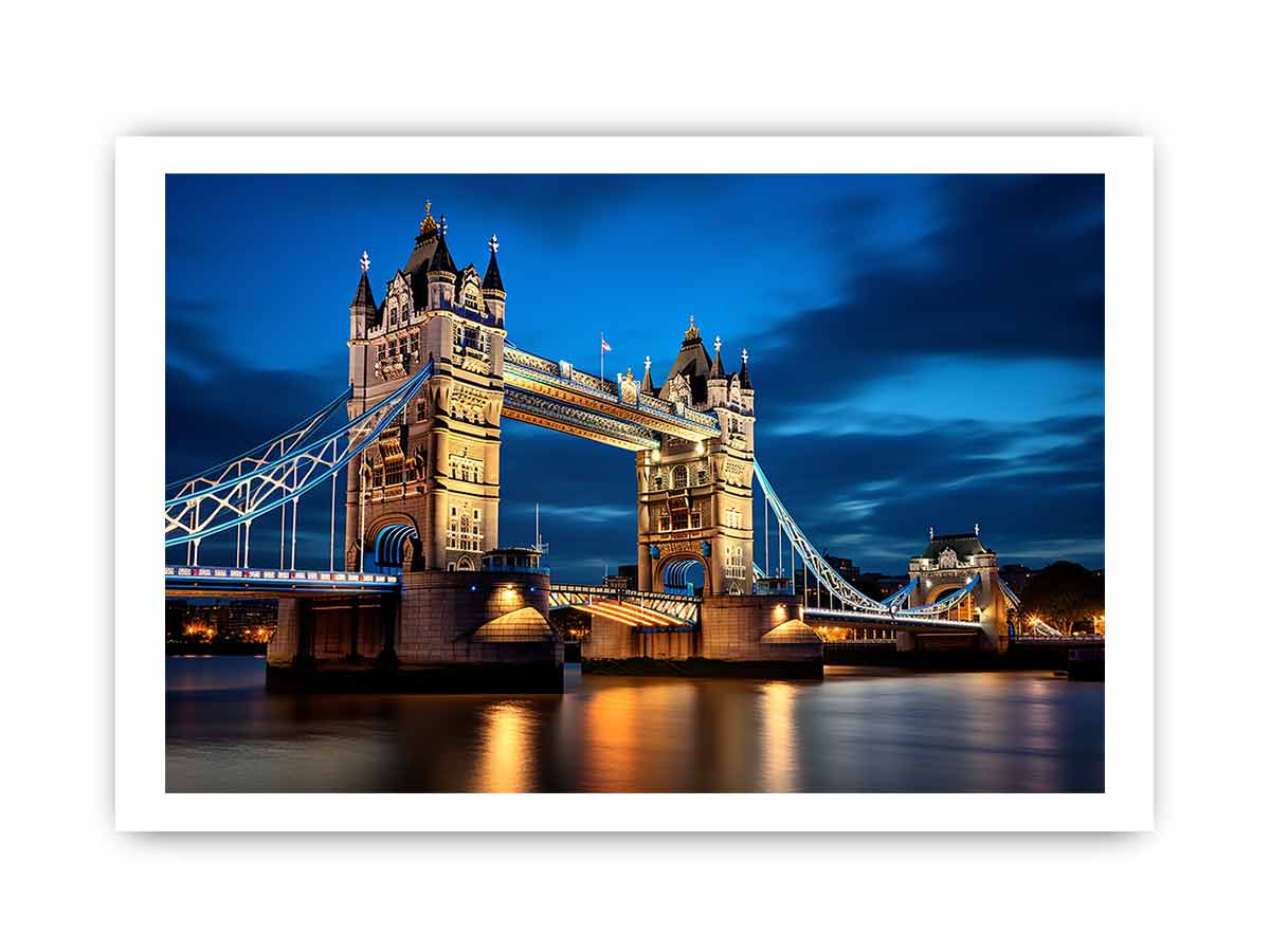 London Bridge Art Canvas Art  Print Poster-8