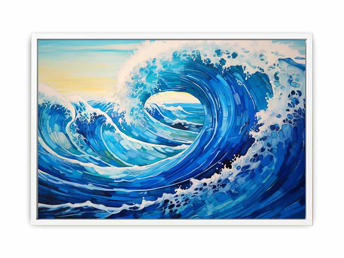 Ocean Waves  Canvas Art Print-4