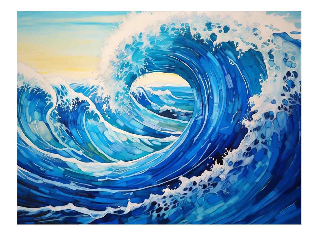 Ocean Waves  Canvas Art Print-0