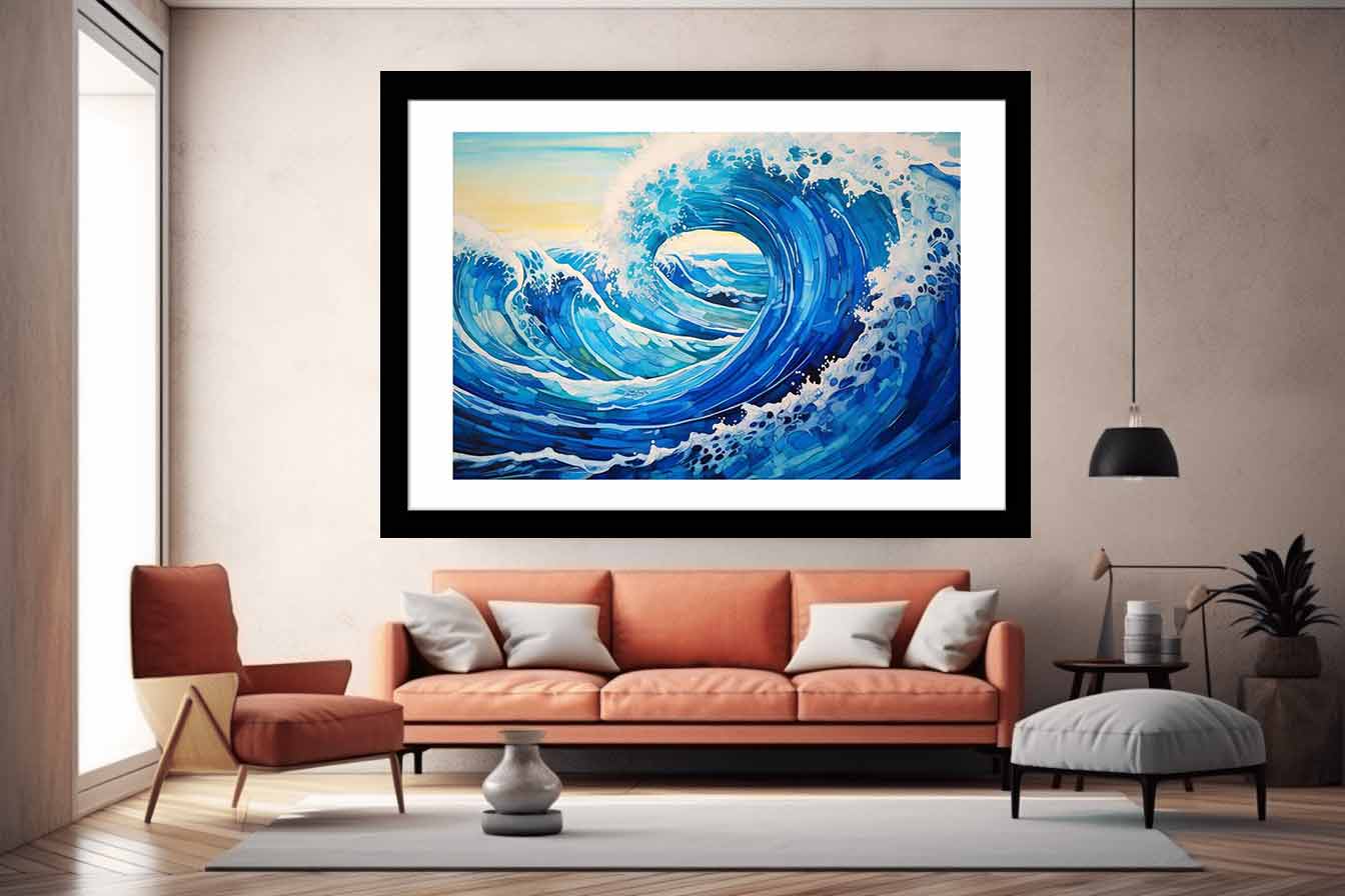 Ocean Waves  Canvas Art Print-1