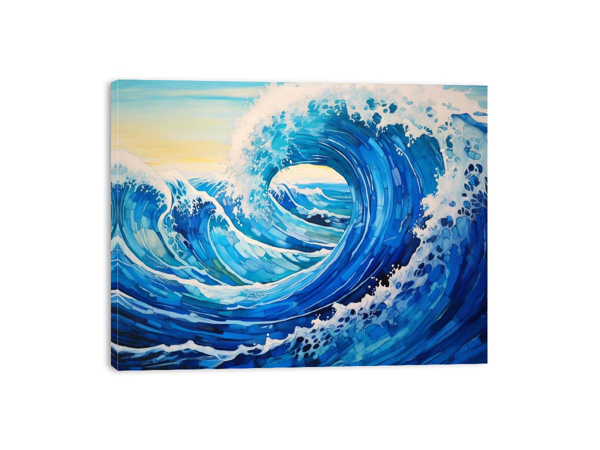 Ocean Waves  Canvas Art Print-3