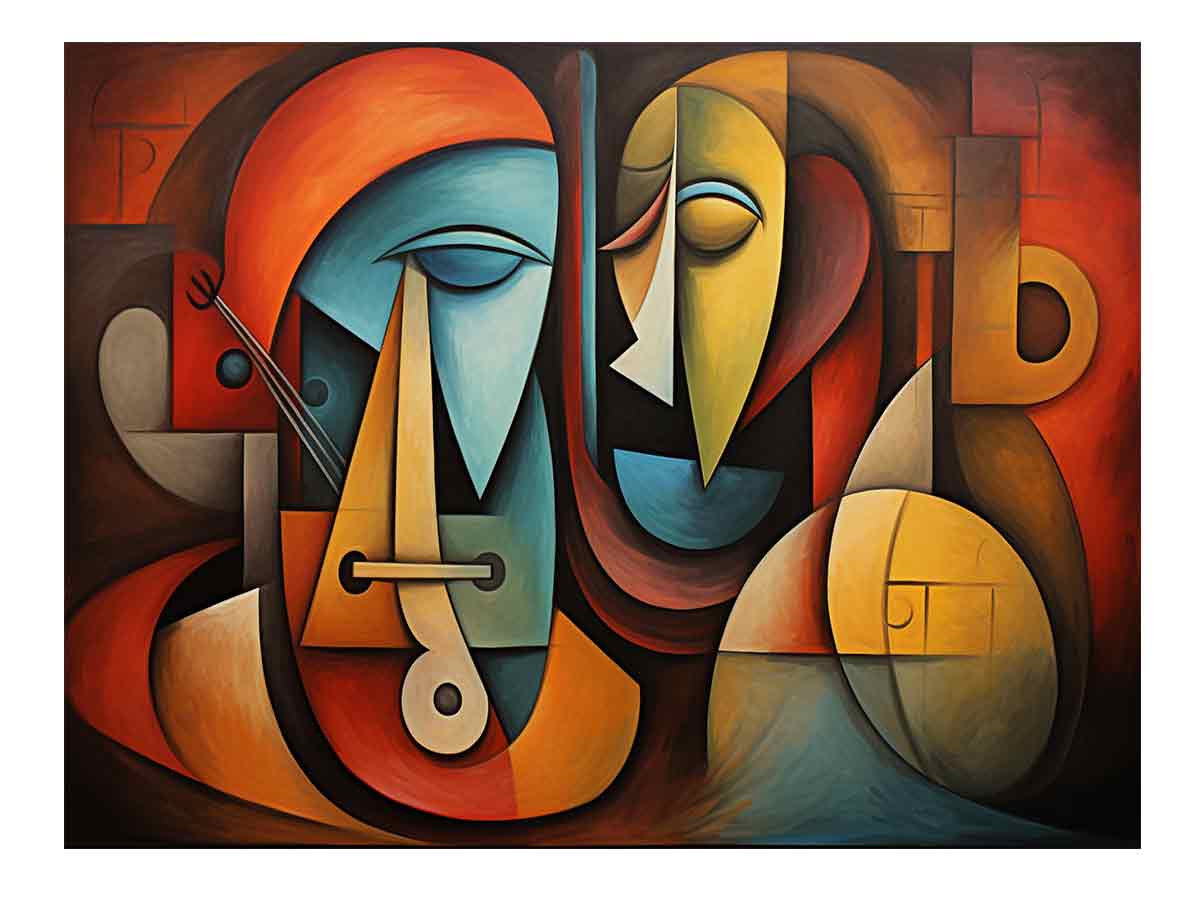 Cubism Art  Canvas Art Print-0