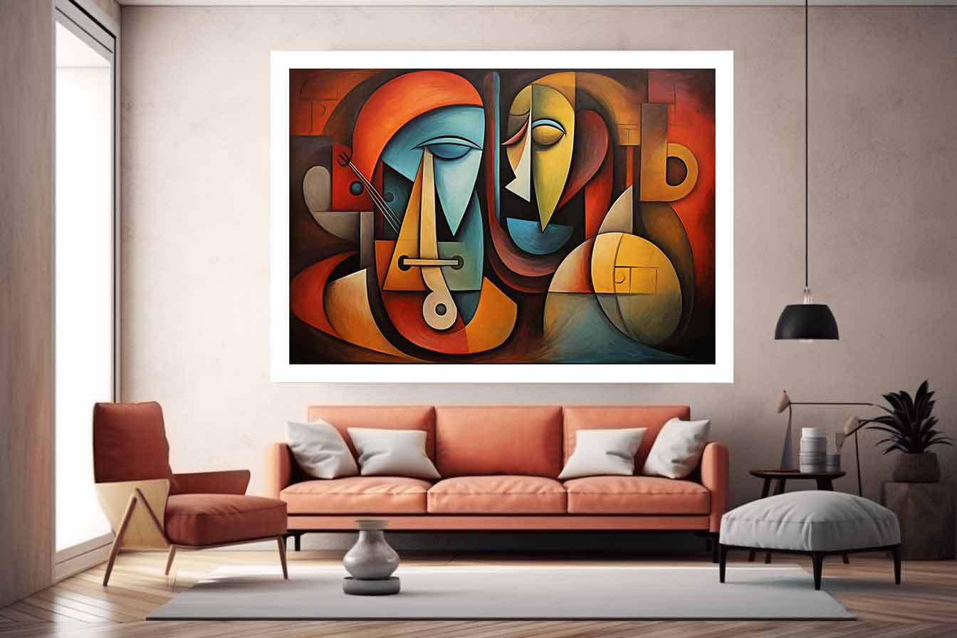 Cubism Art  Canvas Art Print-1