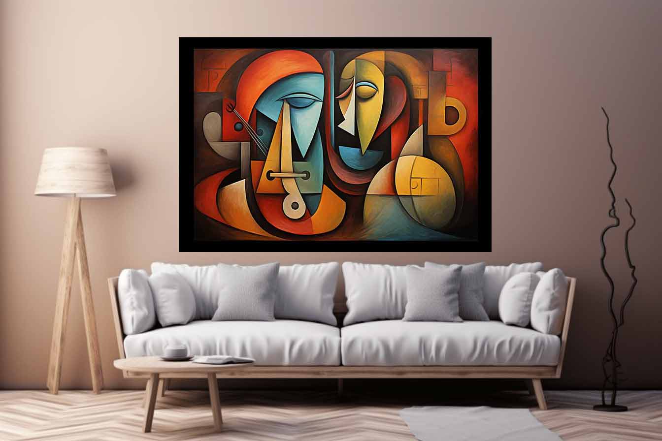 Cubism Art  Canvas Art Print-2