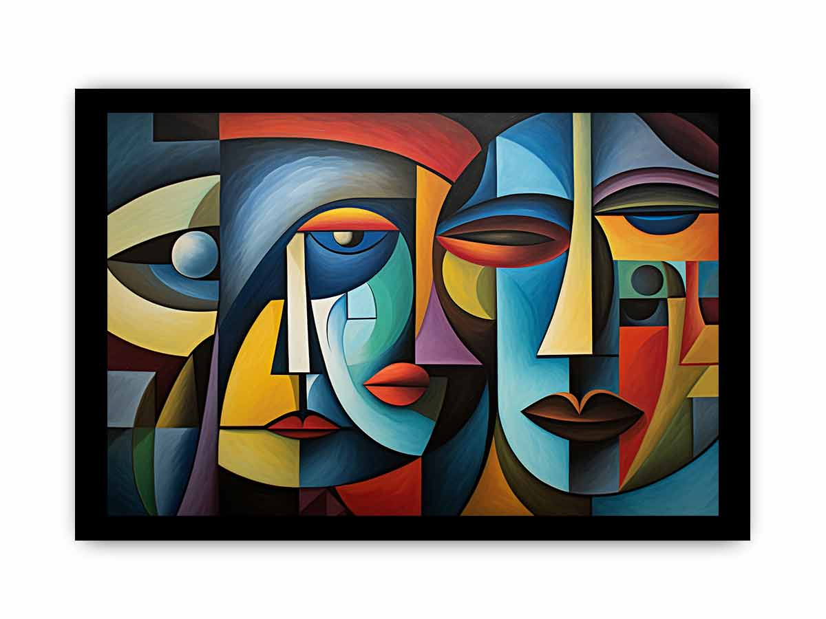 Cubism Owmen at breakfast table artwork-7