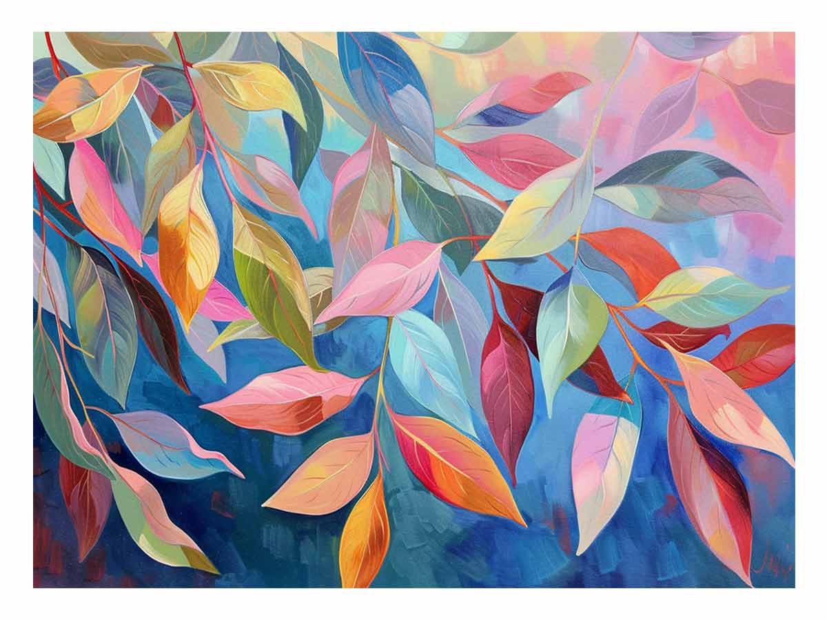 Leaves Canvas Painitng-0