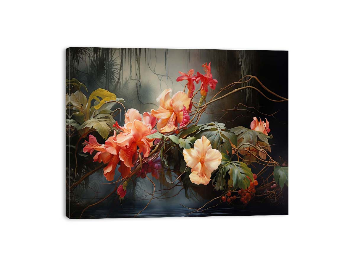 Flower Botanical Art Canvas Art Print-3