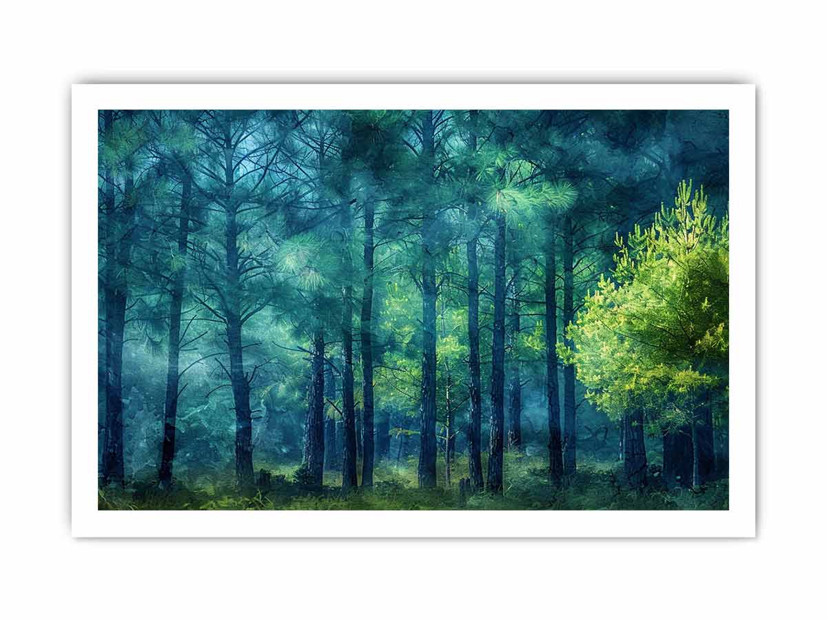 Pine Forest Canvas Art Print-8