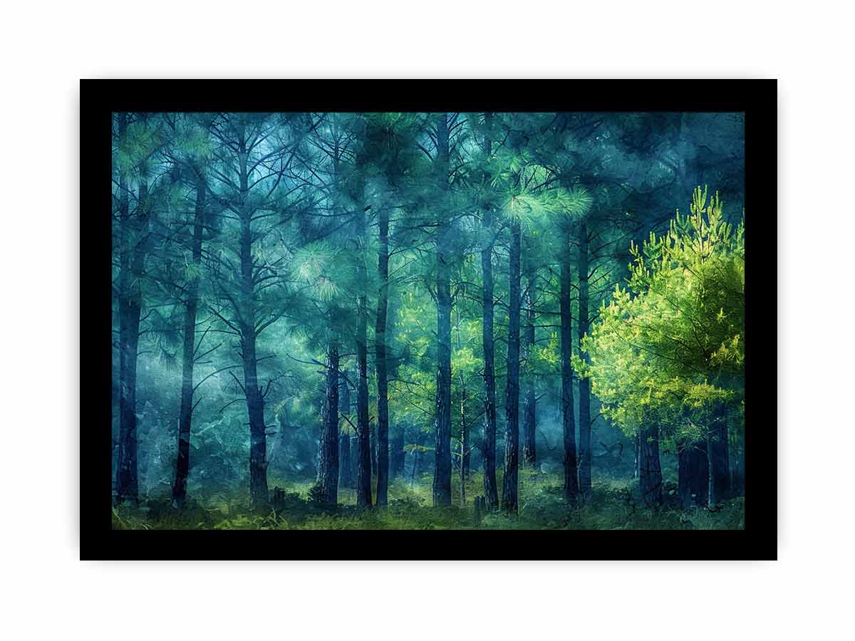 Pine Forest Canvas Art Print-7