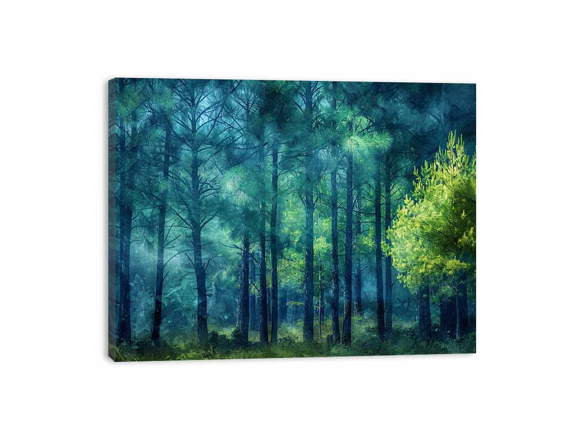 Pine Forest Canvas Art Print-3