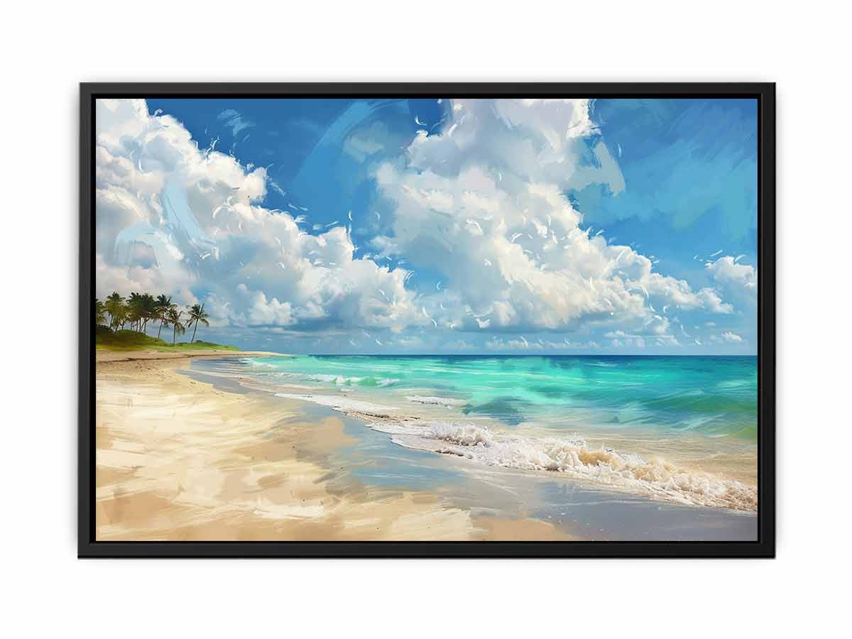 Beach Landscape Canvas Art Print-4