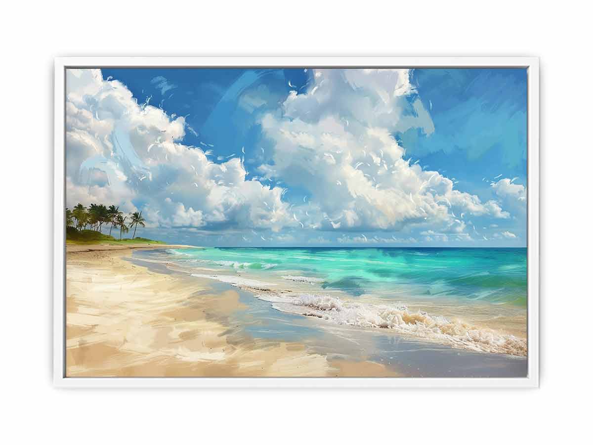 Beach Landscape Canvas Art Print-5