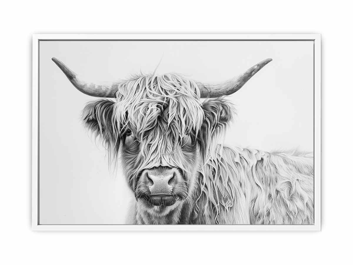 Scotland Highland Cow Canvas Art Print-5