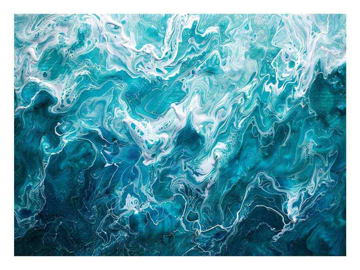 Teal Blue Canvas Art Print-0