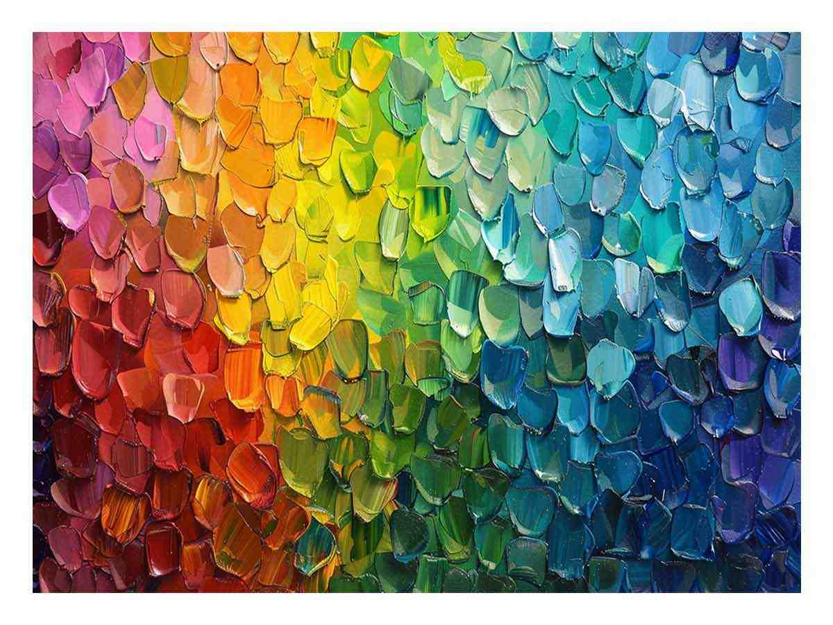 Cascading Luxury Painting Canvas Art Print-0