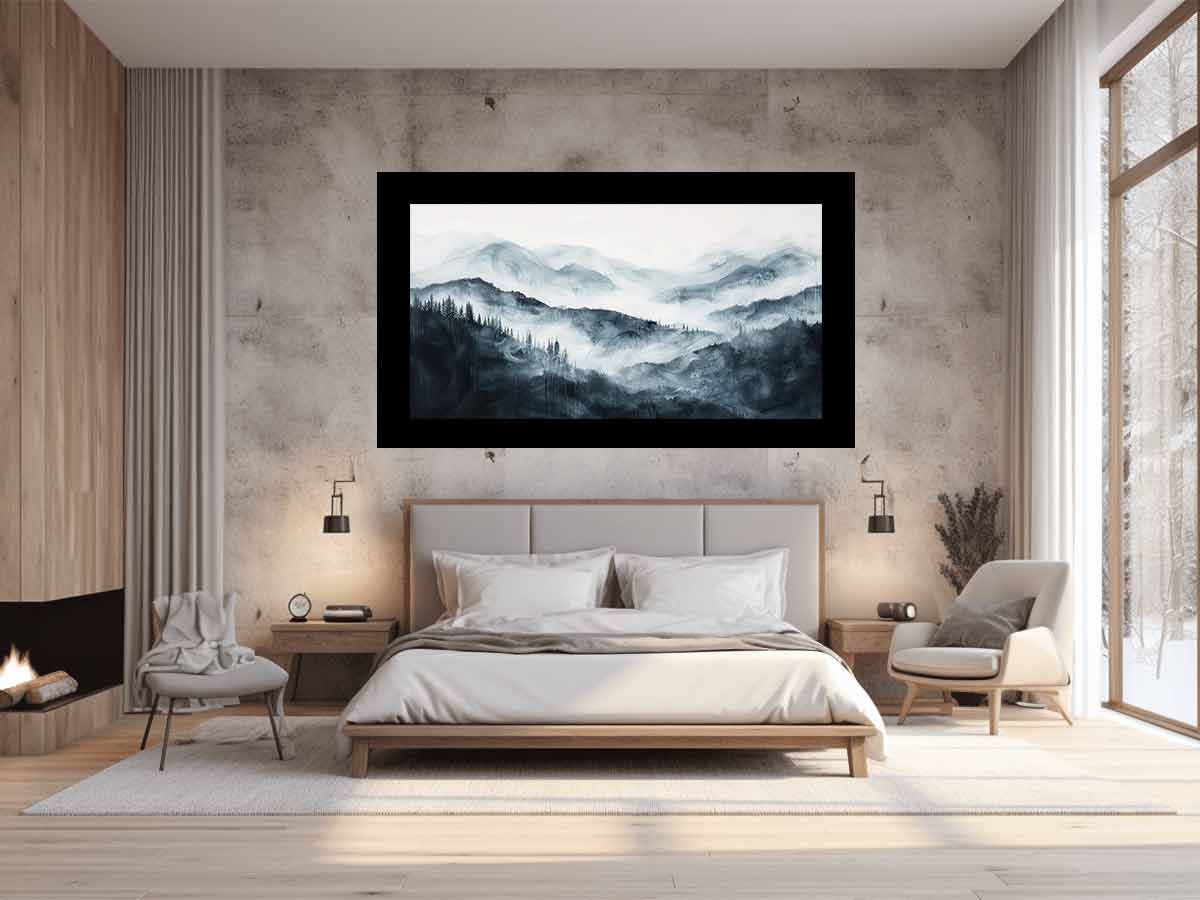 Mountain Canvas Painting Print-1