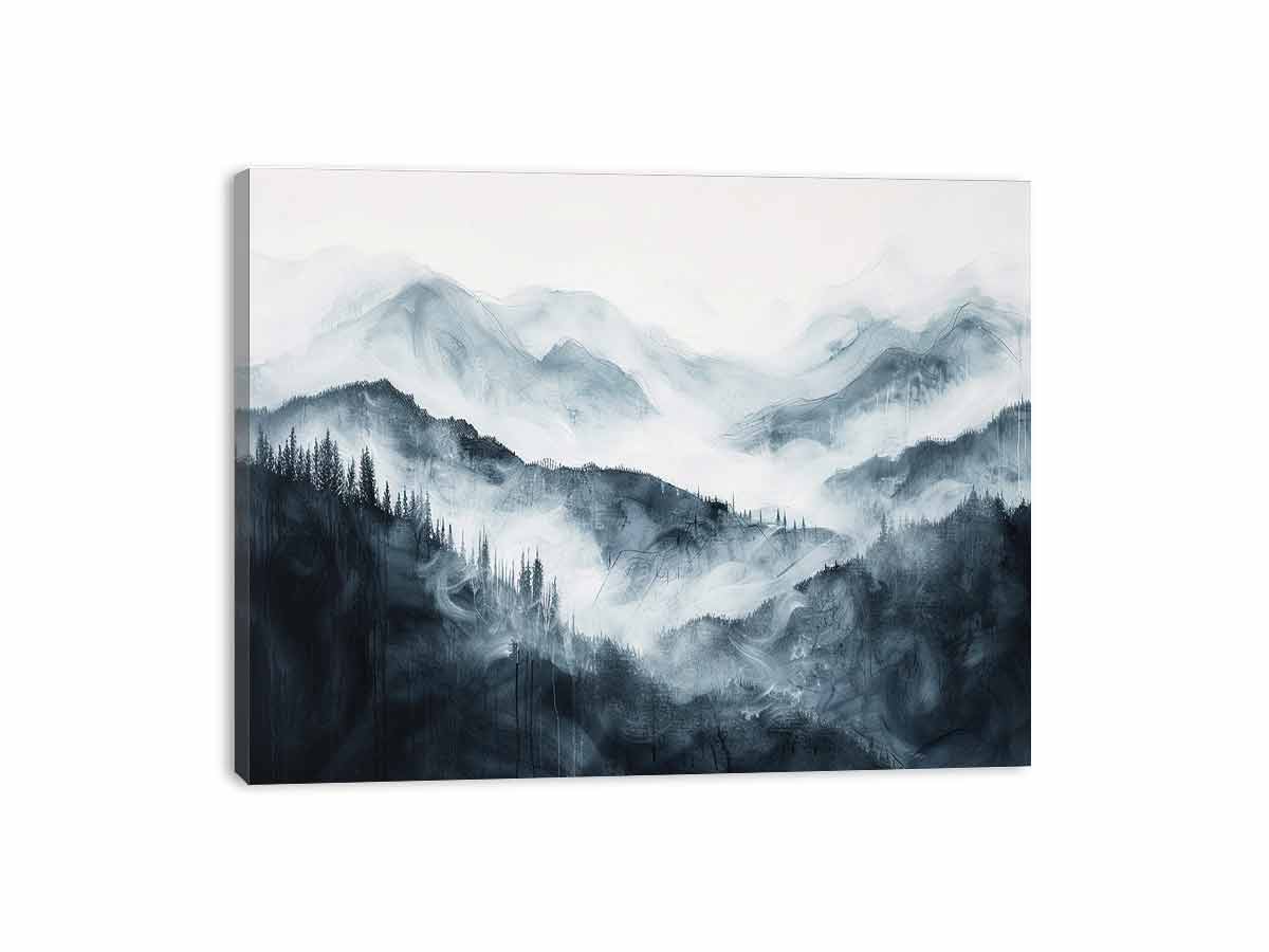 Mountain Canvas Painting Print-3