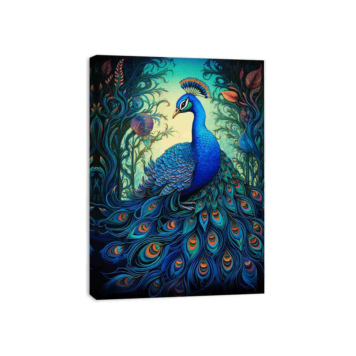 Beautiful Peacock  Canvas Art Print-3