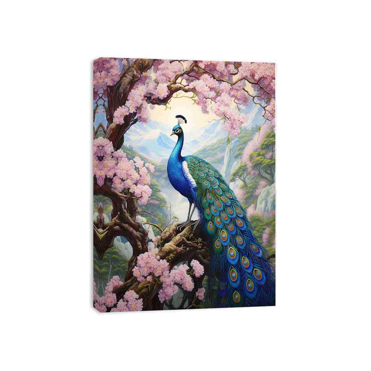 Peacock Art  Canvas Art Print-3