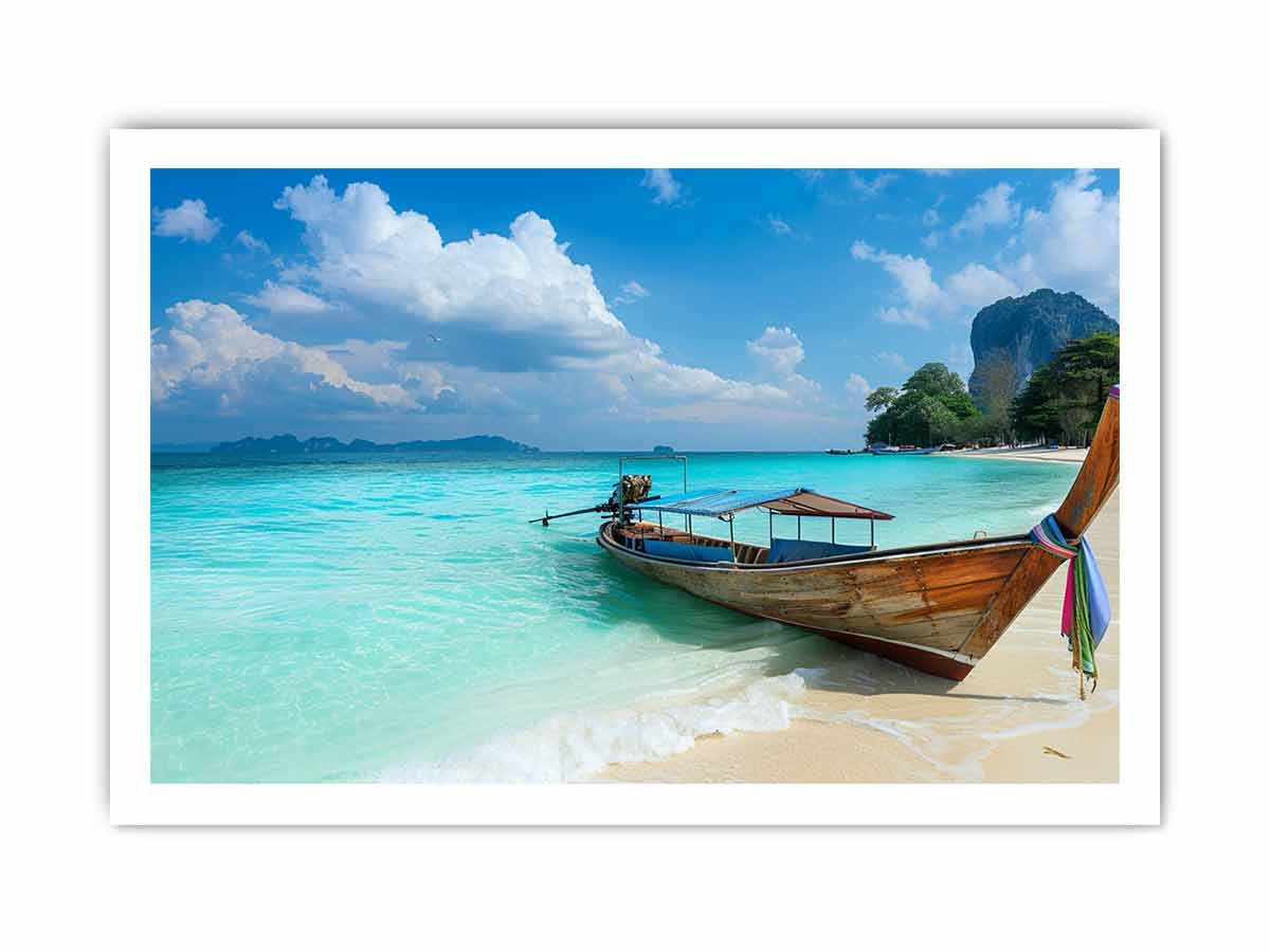 Thai Boat Canvas Art Print-8