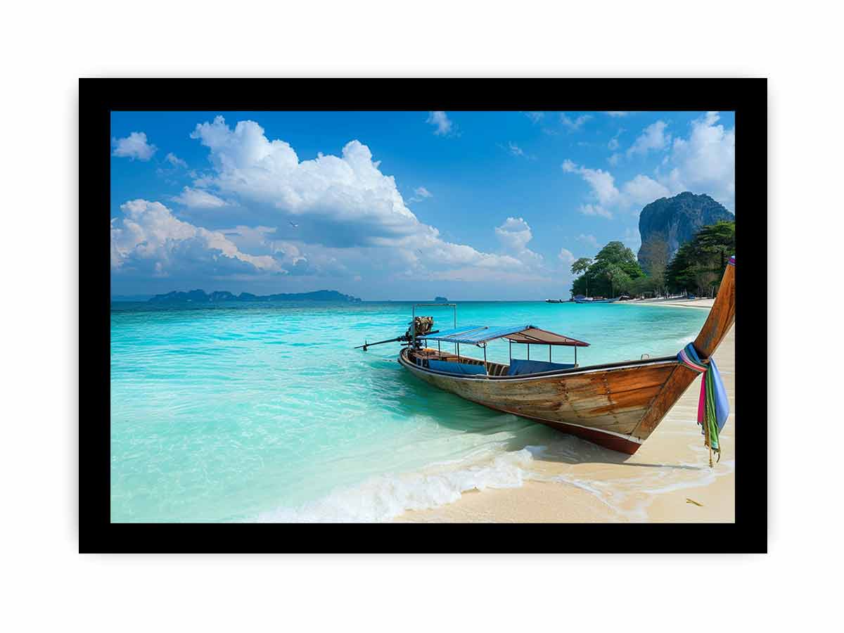 Thai Boat Canvas Art Print-7