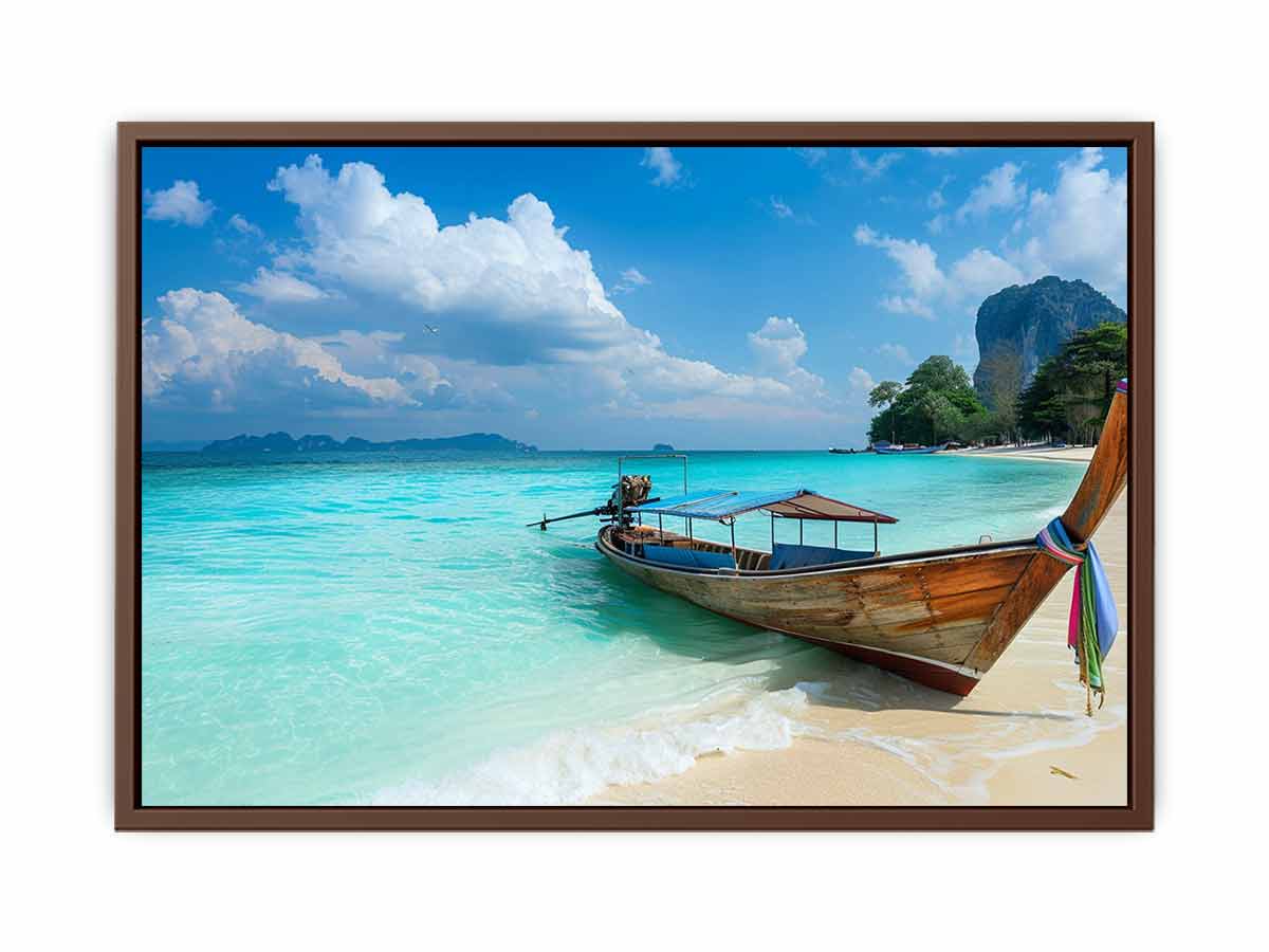 Thai Boat Canvas Art Print-6