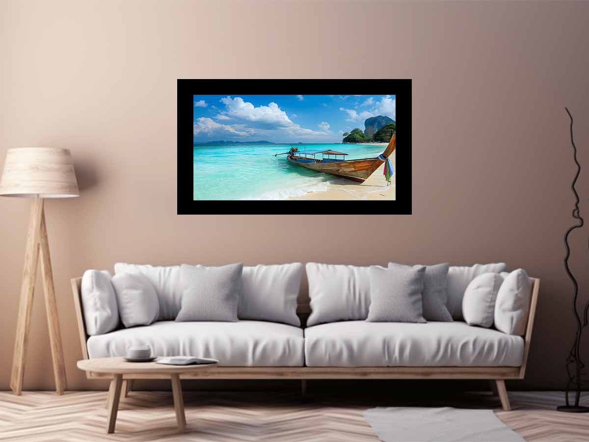 Thai Boat Canvas Art Print-2