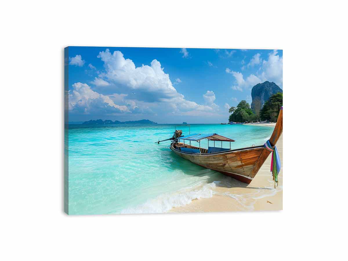 Thai Boat Canvas Art Print-3