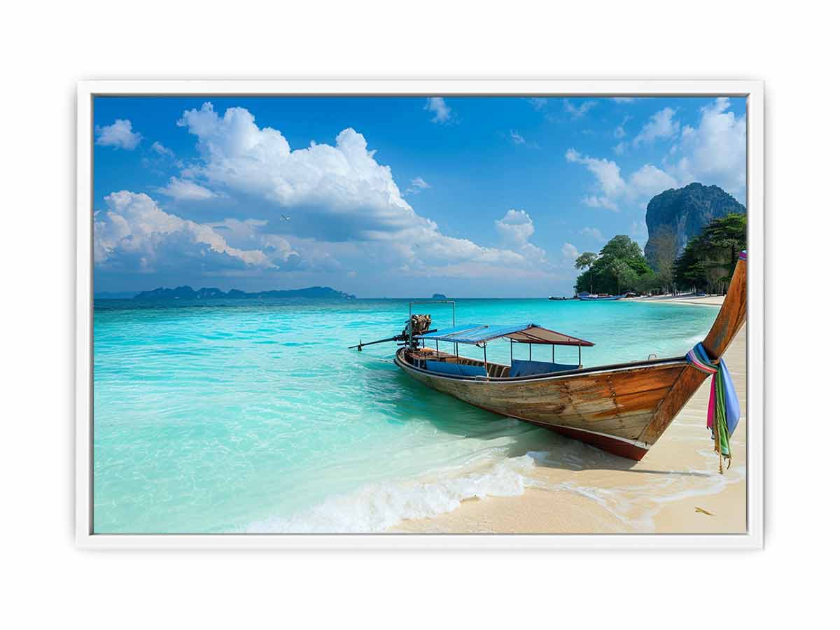 Thai Boat Canvas Art Print-5