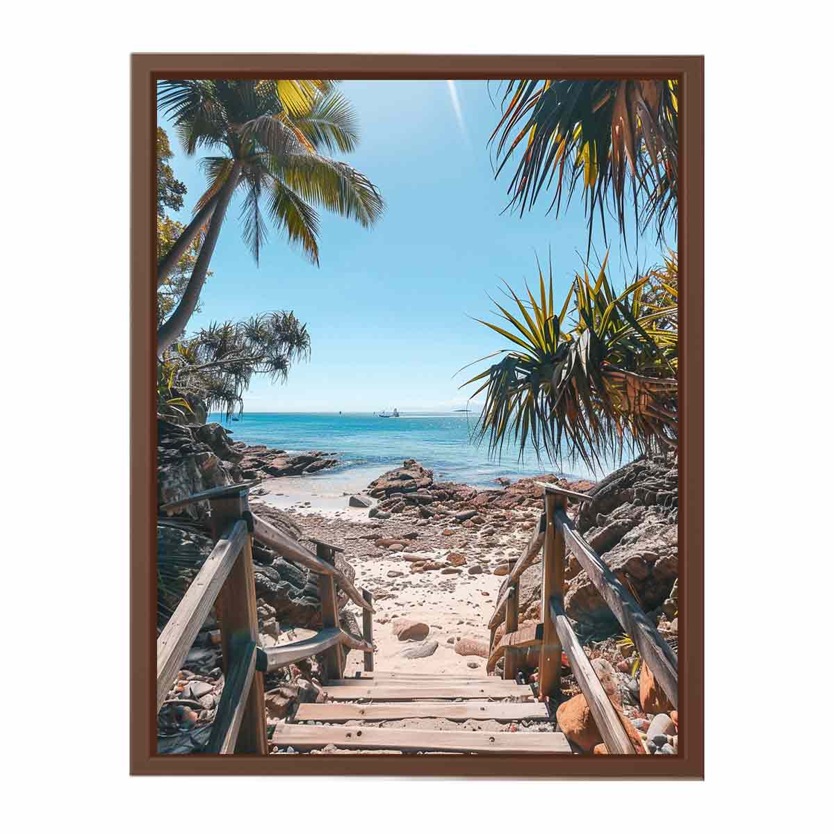 Beach Steps Canvas Art Print-6