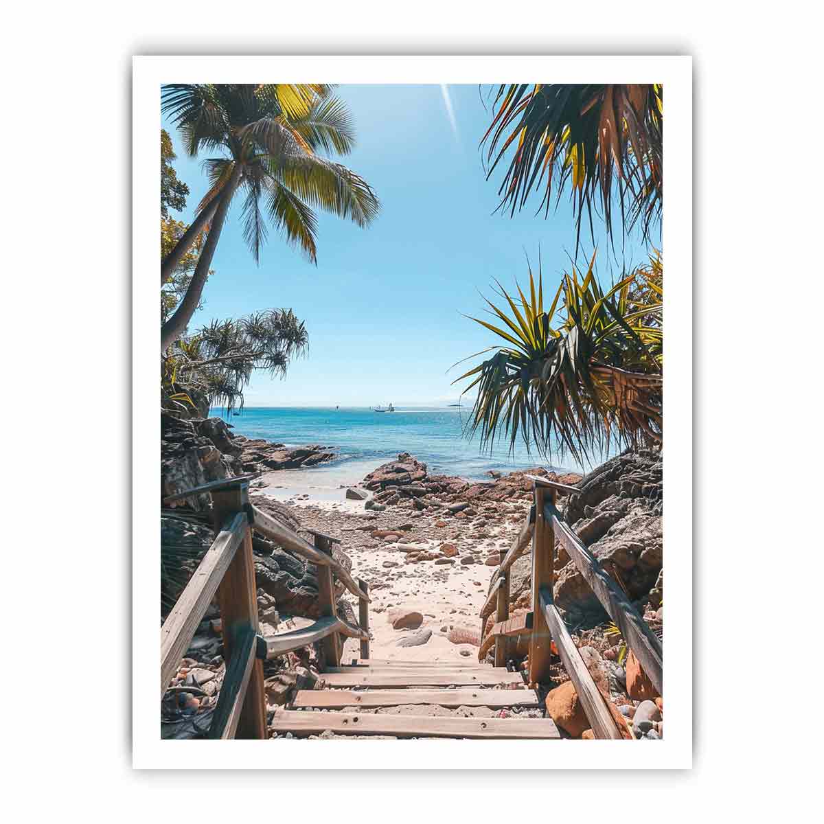 Beach Steps Canvas Art Print-8