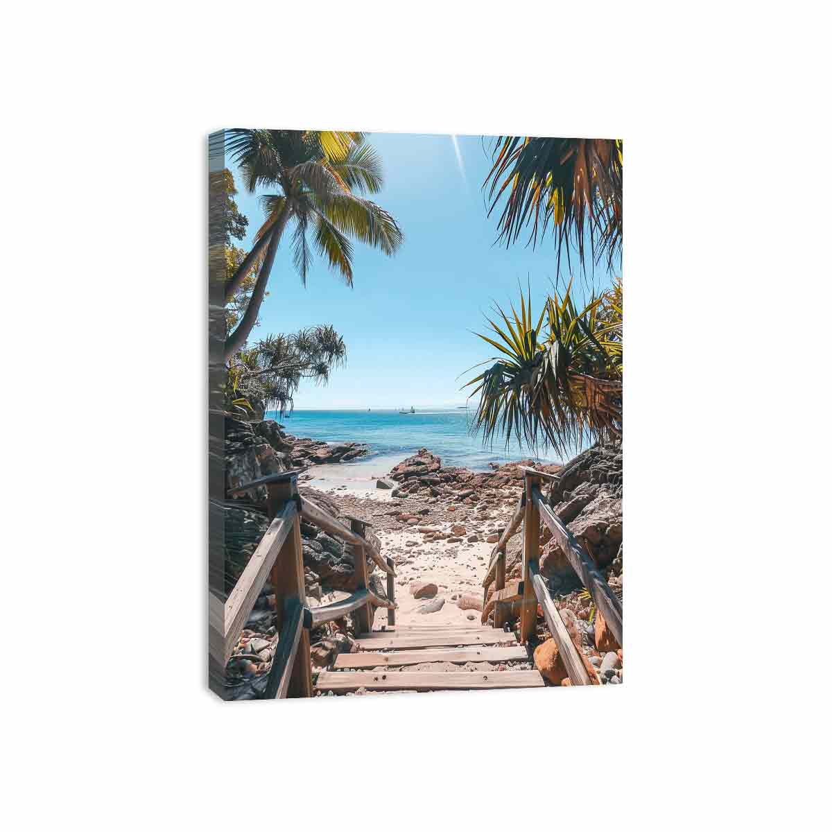 Beach Steps Canvas Art Print-3