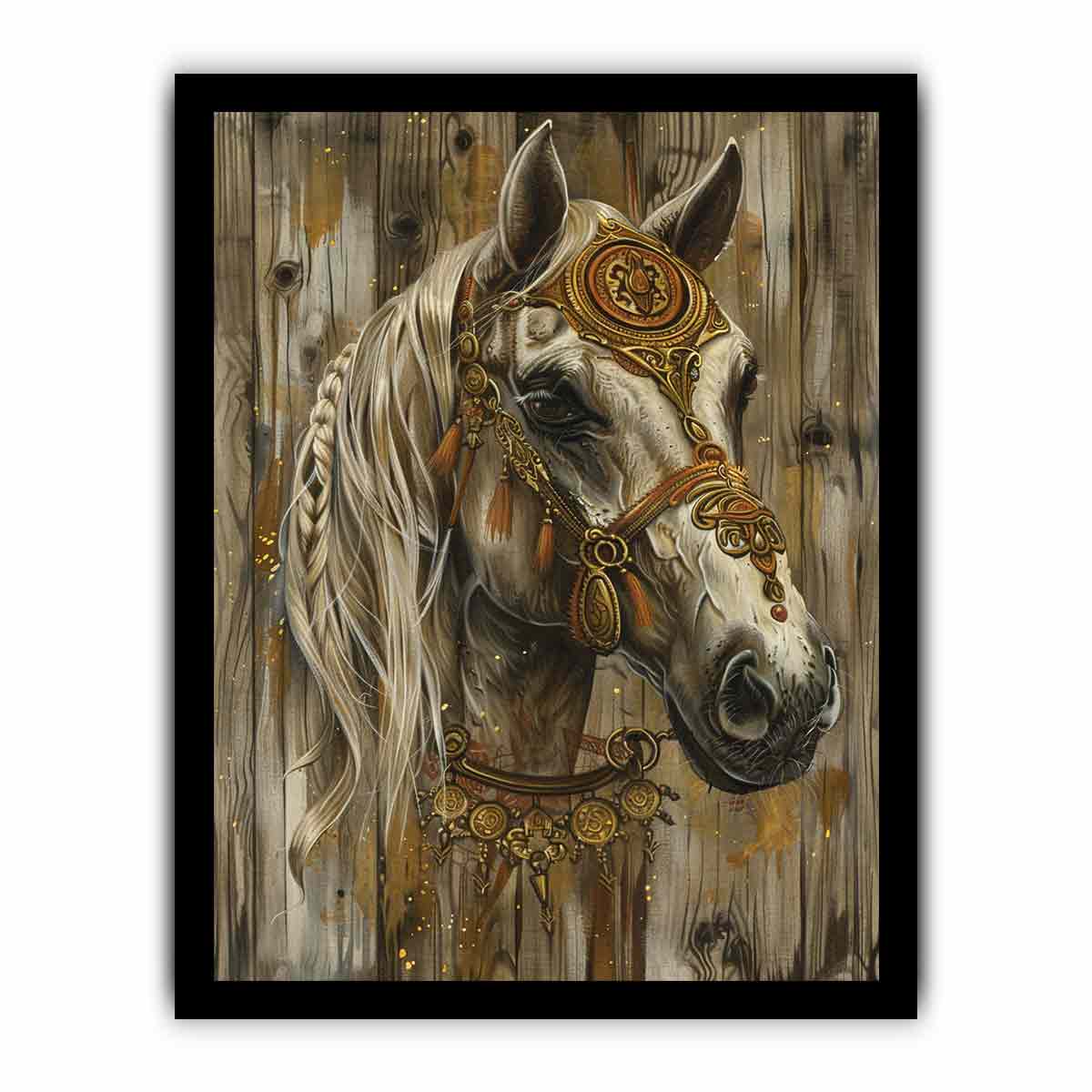Horse  Painitng Wall Art &   Print-7