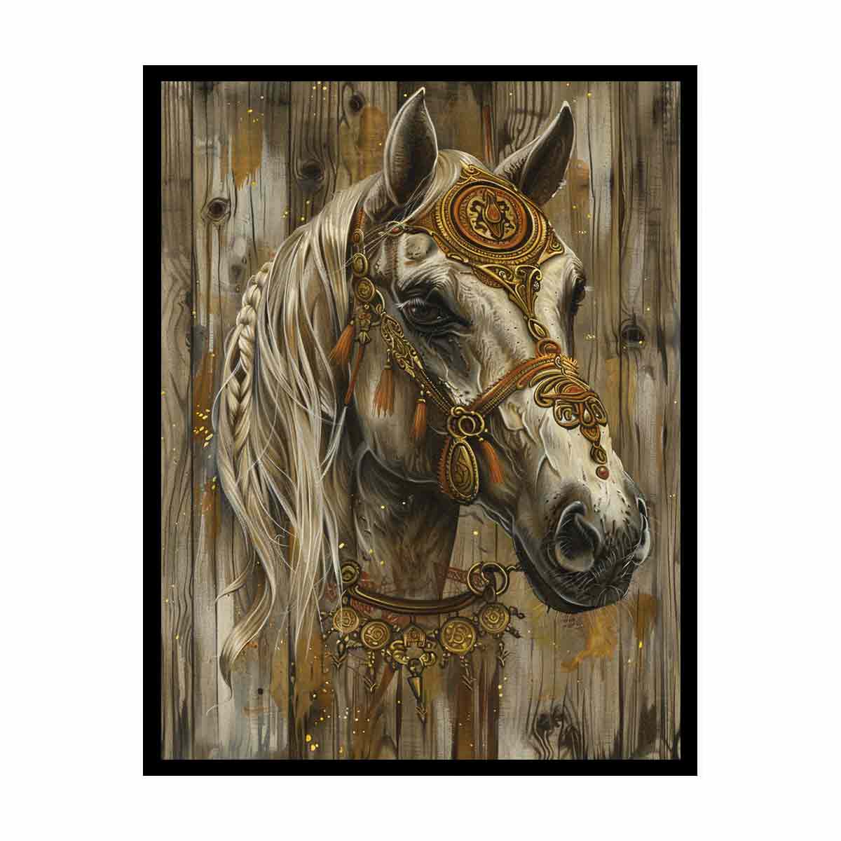 Horse  Painitng Wall Art &   Print-4