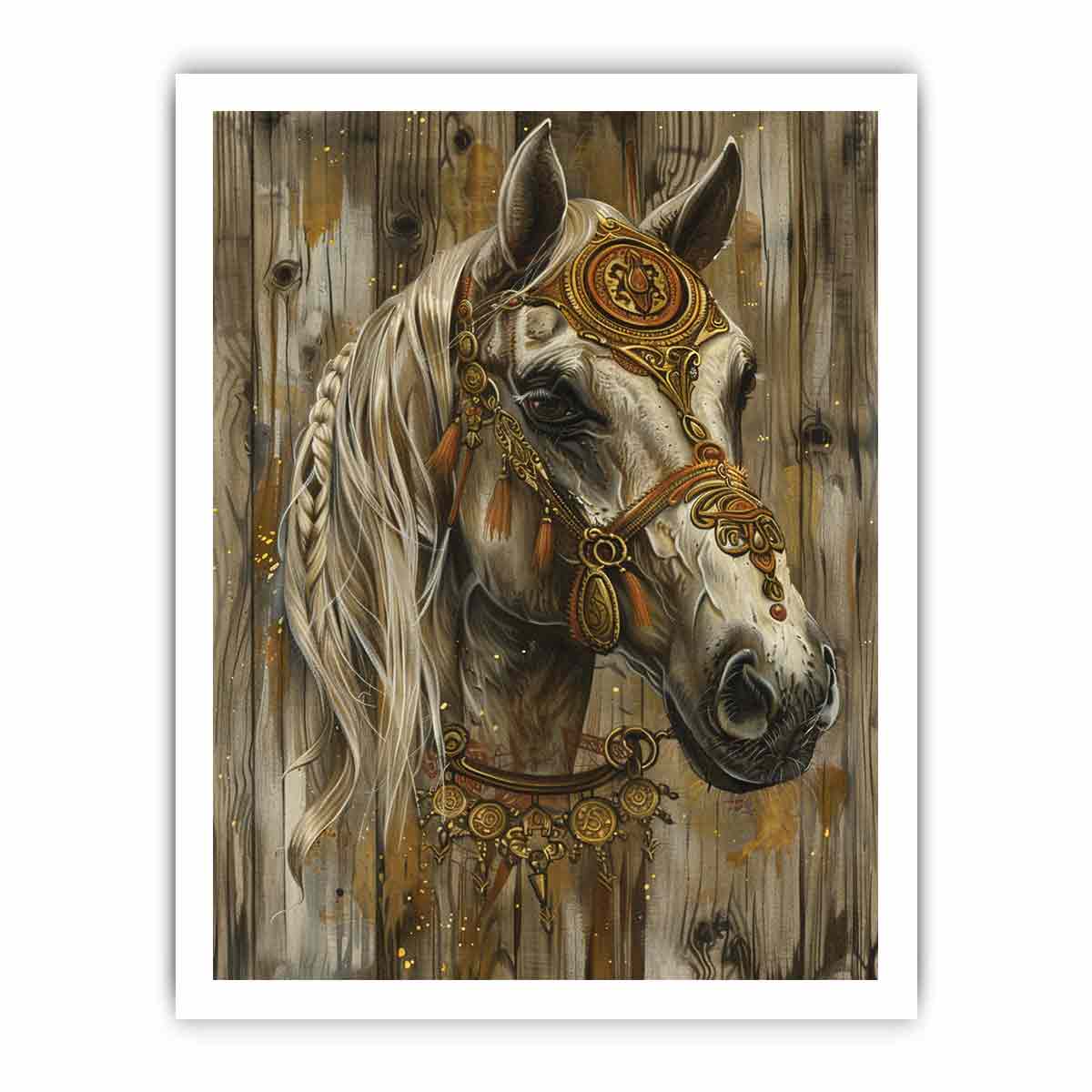 Horse  Painitng Wall Art &   Print-8