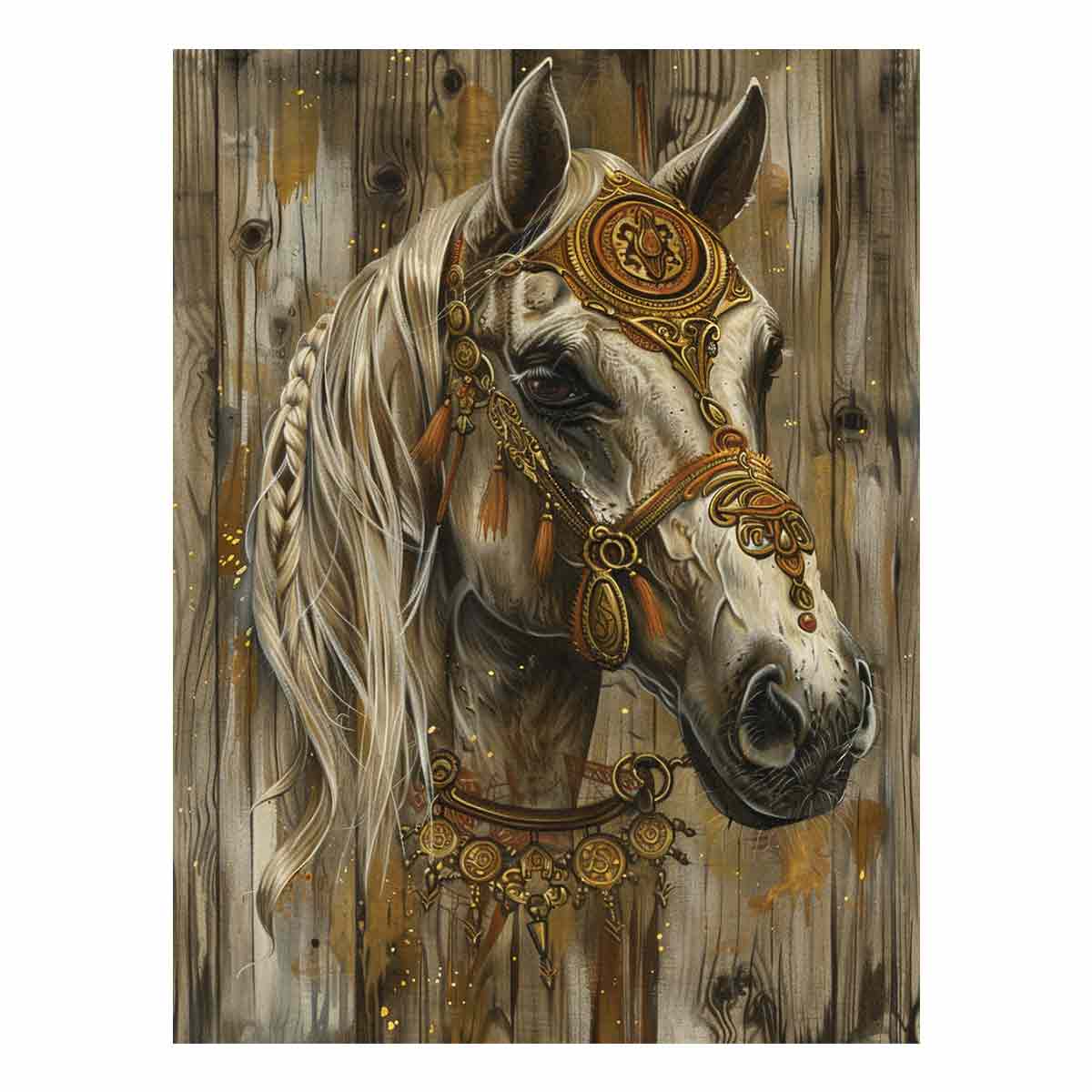 Horse  Painitng Wall Art &   Print-0