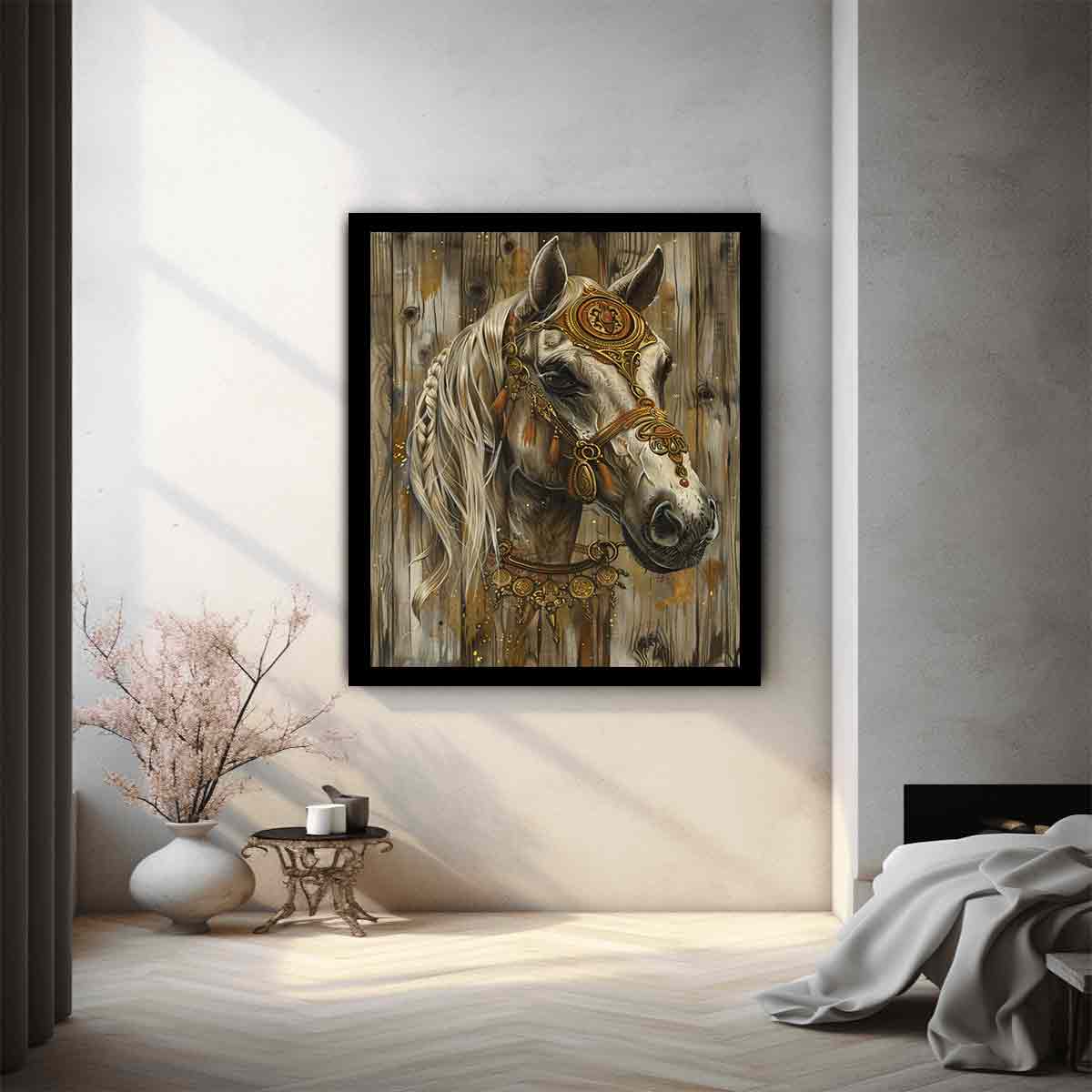 Horse  Painitng Wall Art &   Print-1