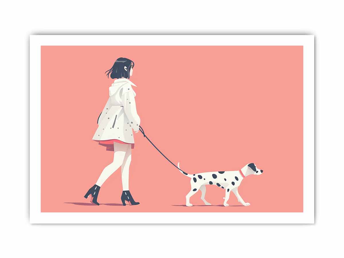 Morning walk Canvas Art Print-8