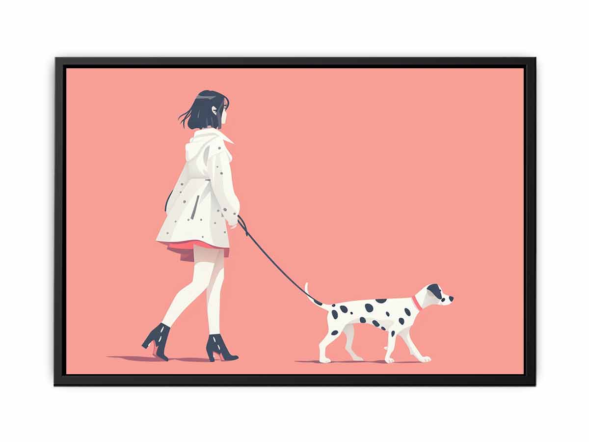 Morning walk Canvas Art Print-4