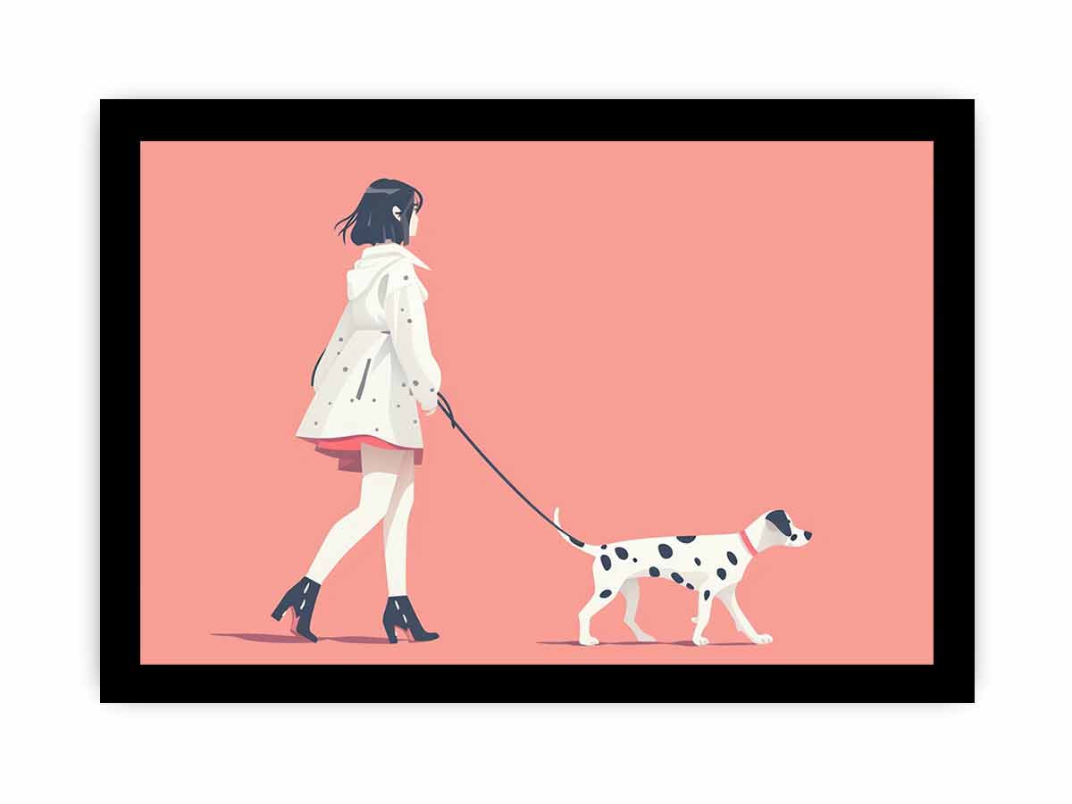 Morning walk Canvas Art Print-7