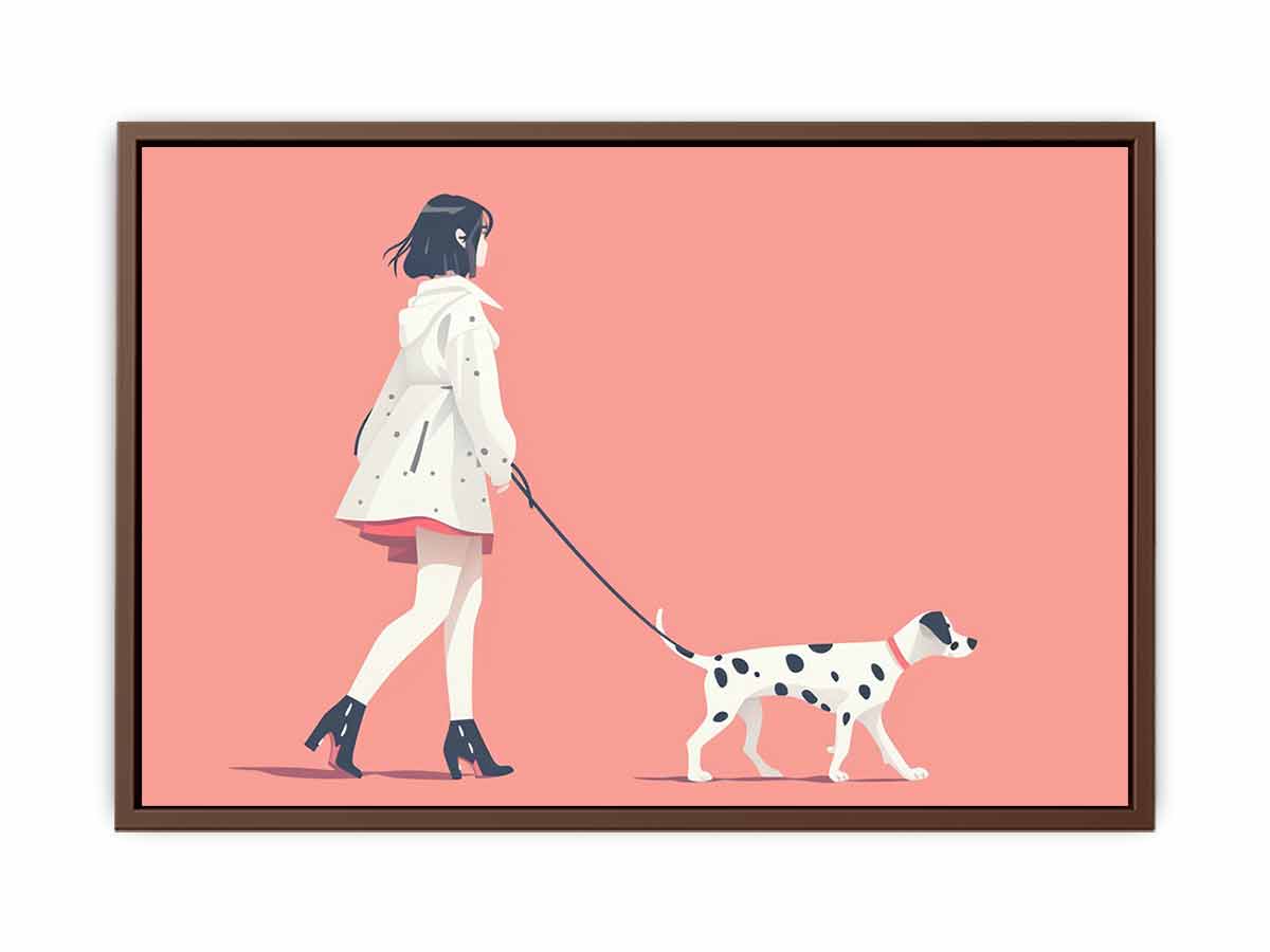 Morning walk Canvas Art Print-6