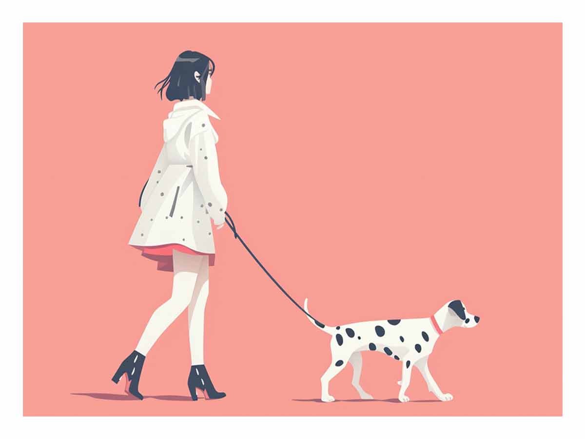 Morning walk Canvas Art Print-0