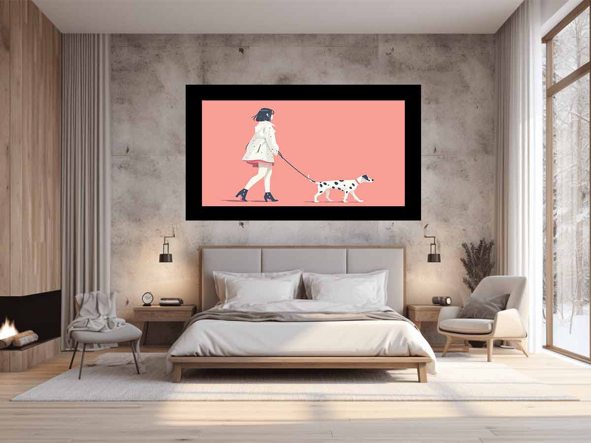 Morning walk Canvas Art Print-1