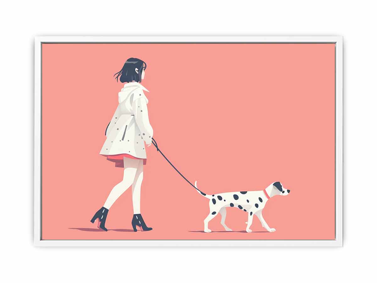 Morning walk Canvas Art Print-5