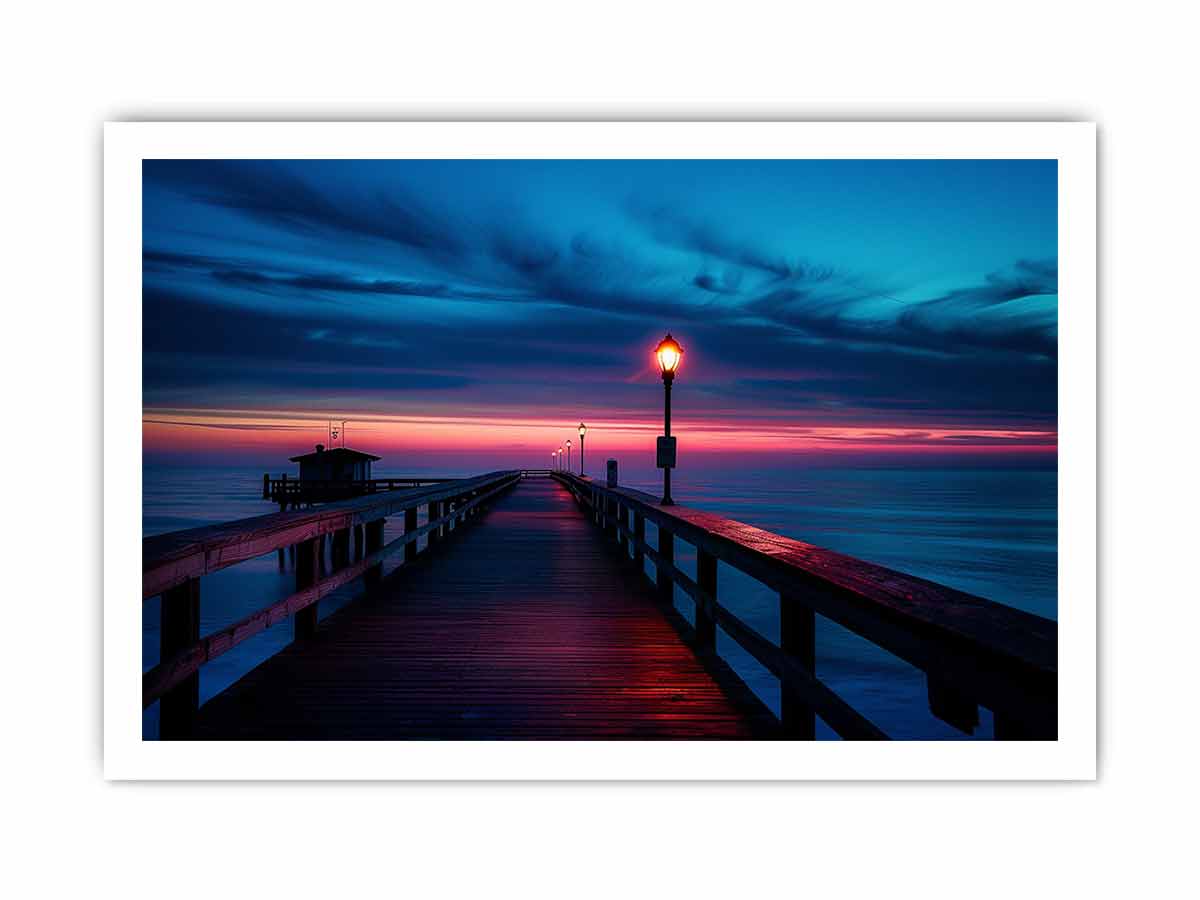 Beautiful Pier Canvas Art Print-8